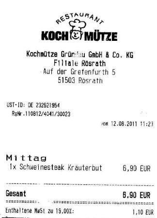 kofr Hffner Kochmtze Restaurant